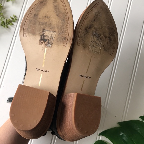 Dolce vita boots pointed toe charcoal black grey laser cut ankle - Picture 9 of 10